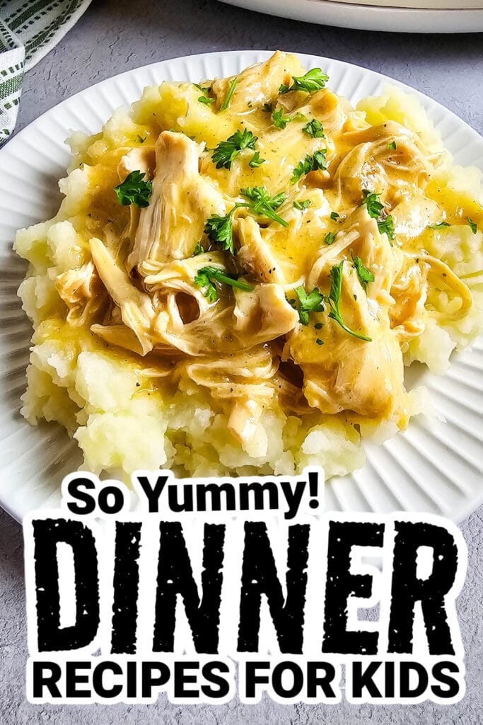 dinner recipes for kids - Slow Cooker Chicken and Gravy