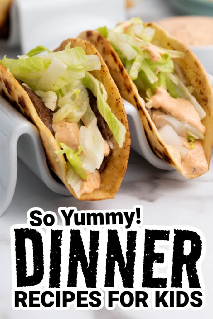 dinner recipes for kids - Smash Burger Tacos