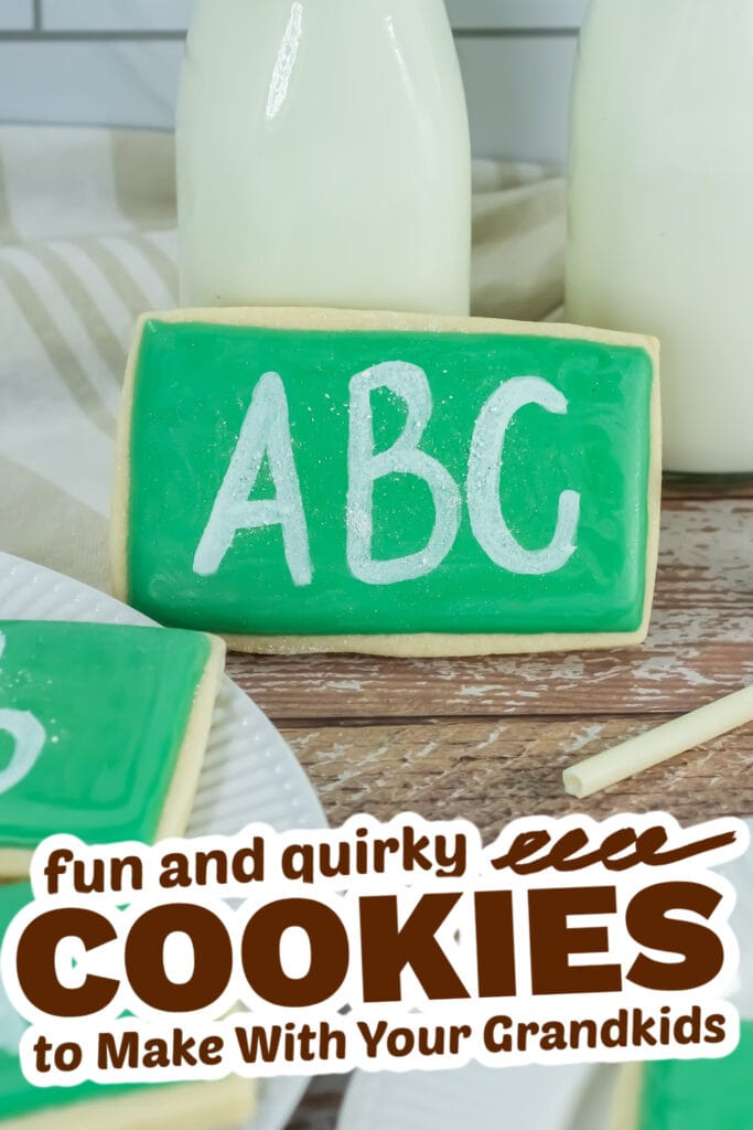 fun cookies for grandkids - Chalkboard Cookies