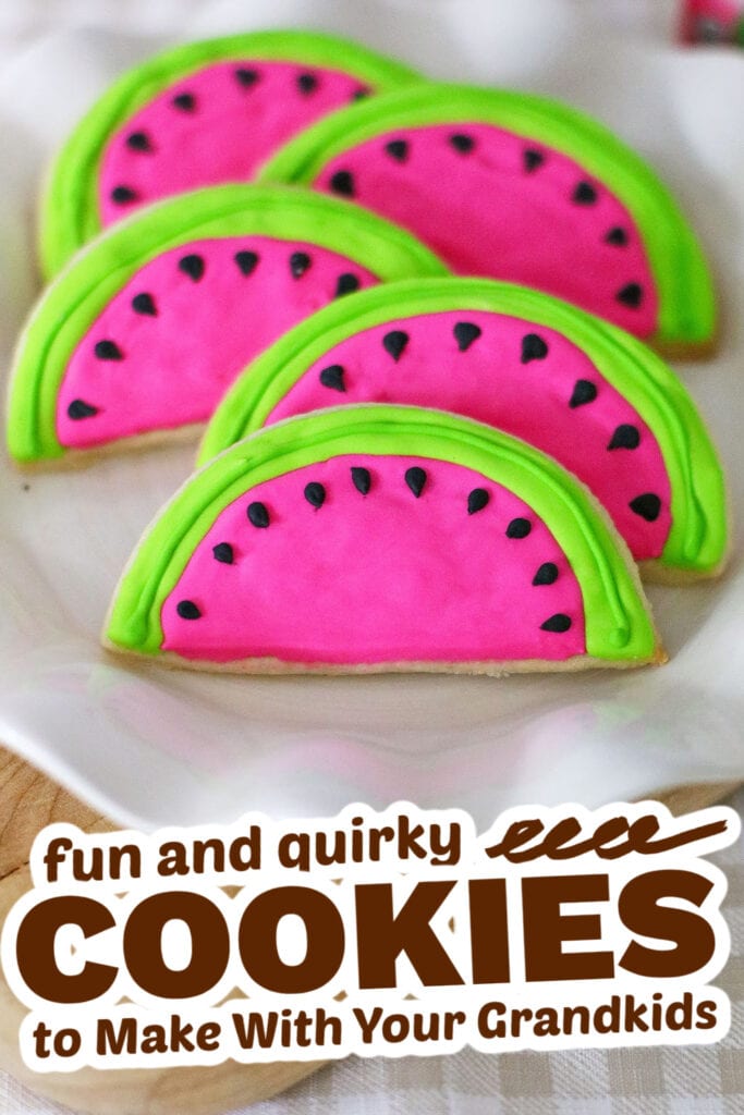 fun cookies for grandkids - Watermelon Slice Cookies