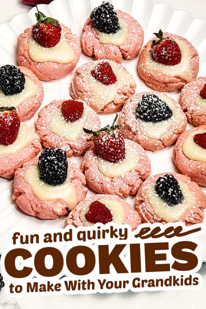 fun cookies for grandkids - fresh berry pink sugar cookies