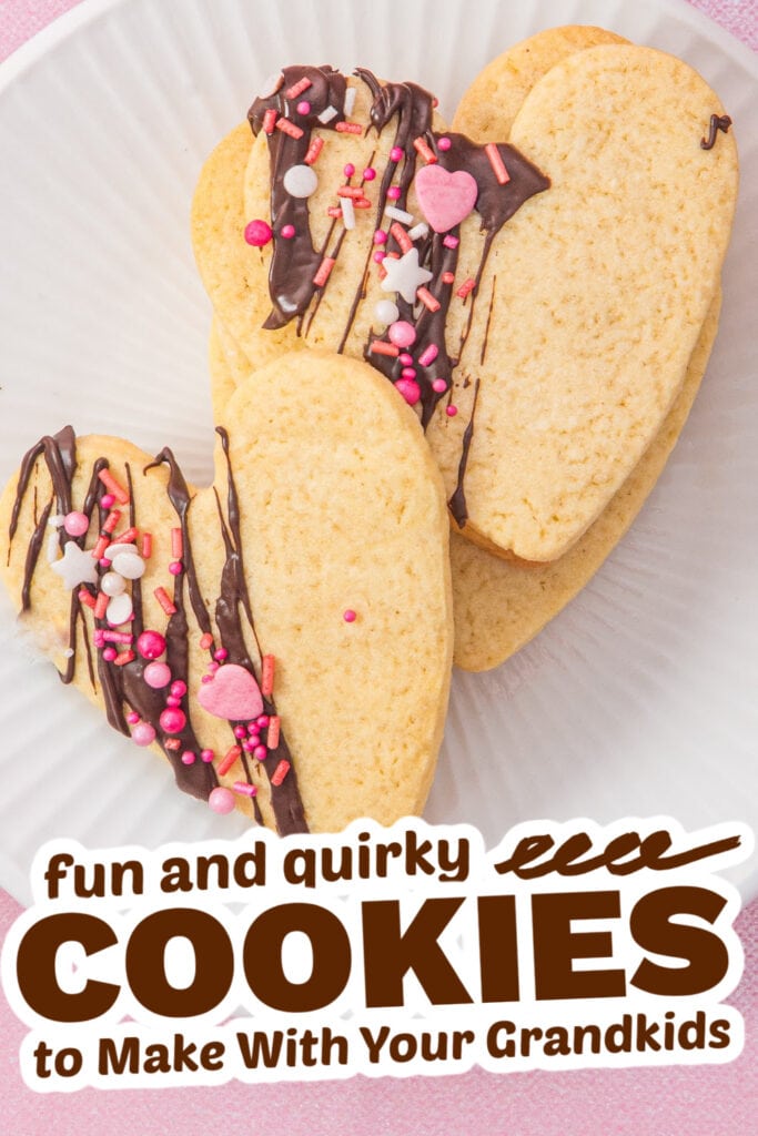 fun cookies for grandkids - heart shaped sugar cookies