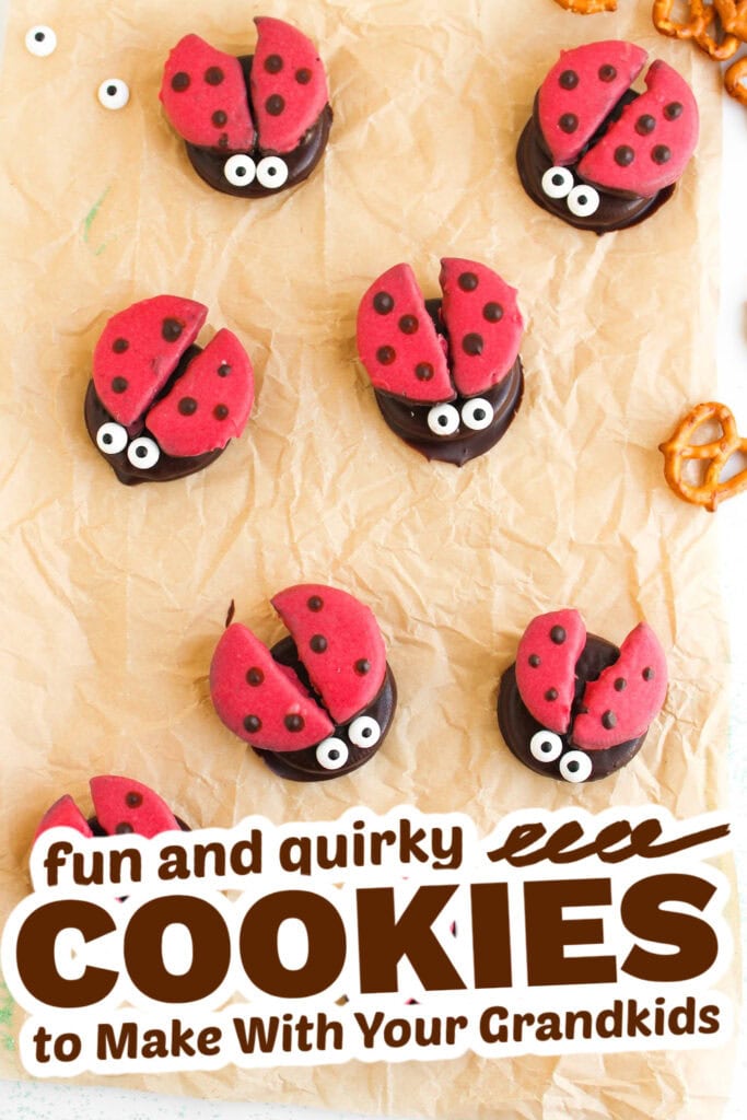 fun cookies for grandkids - ladybug chocolate covered oreos