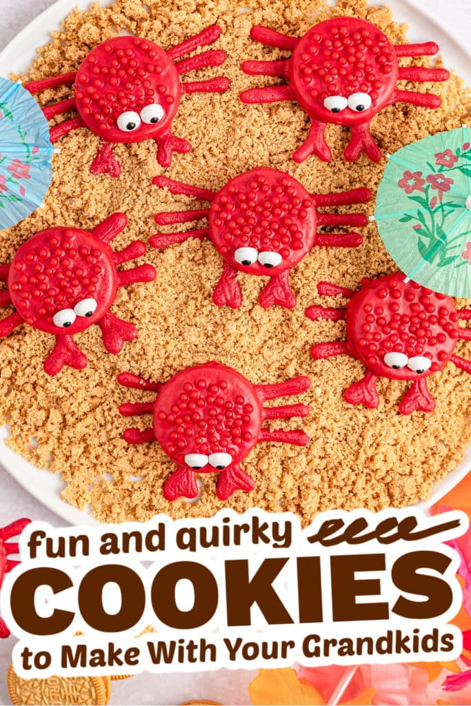 fun cookies for grandkids  - cute oreo crab cookies