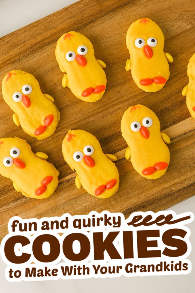 fun cookies for grandkids - nutter butter chicks