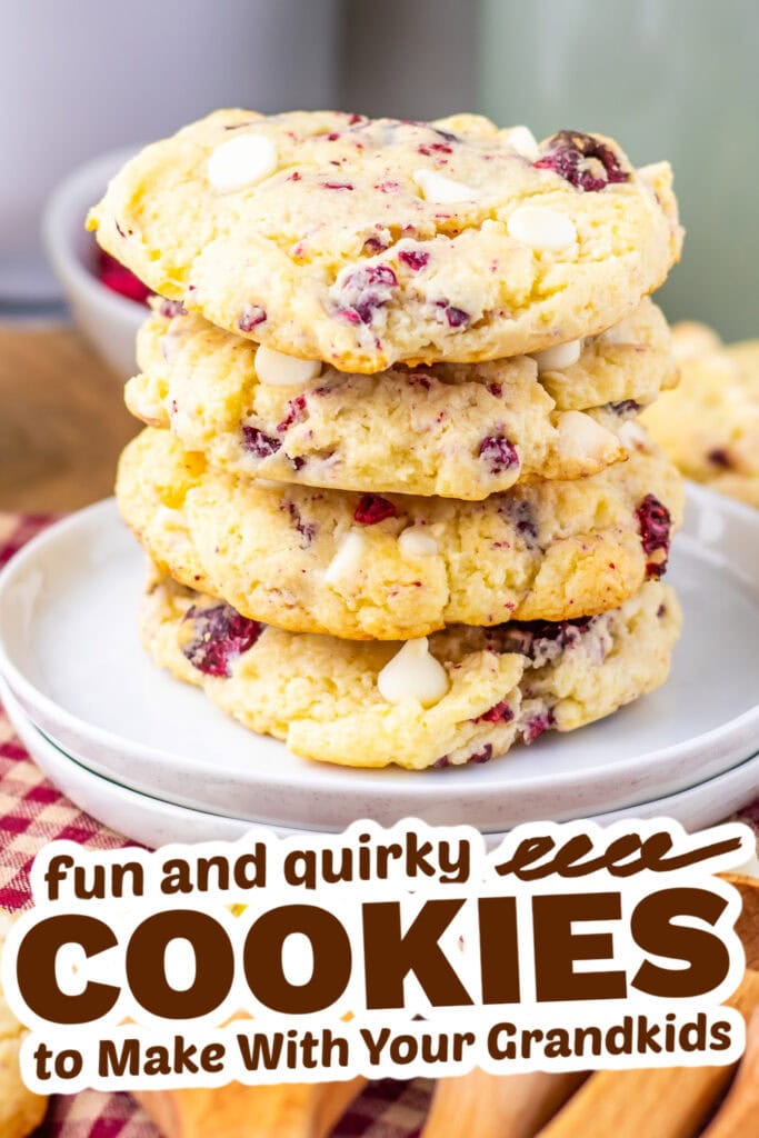fun cookies for grandkids - vanilla cake mix raspberry