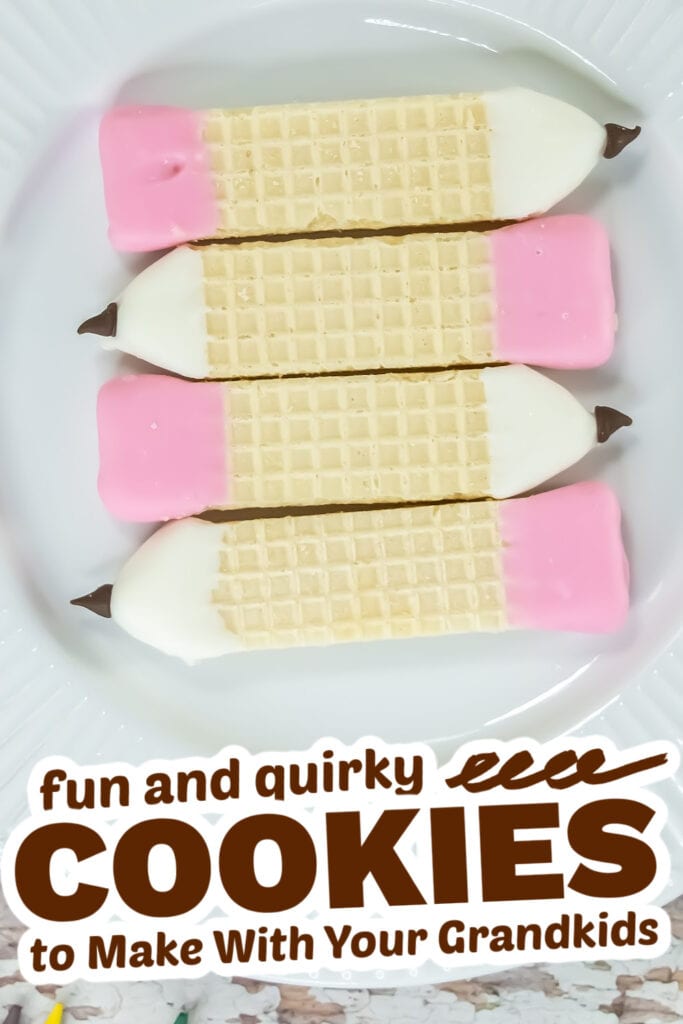 fun cookies for grandkids - vanilla wafer pencils