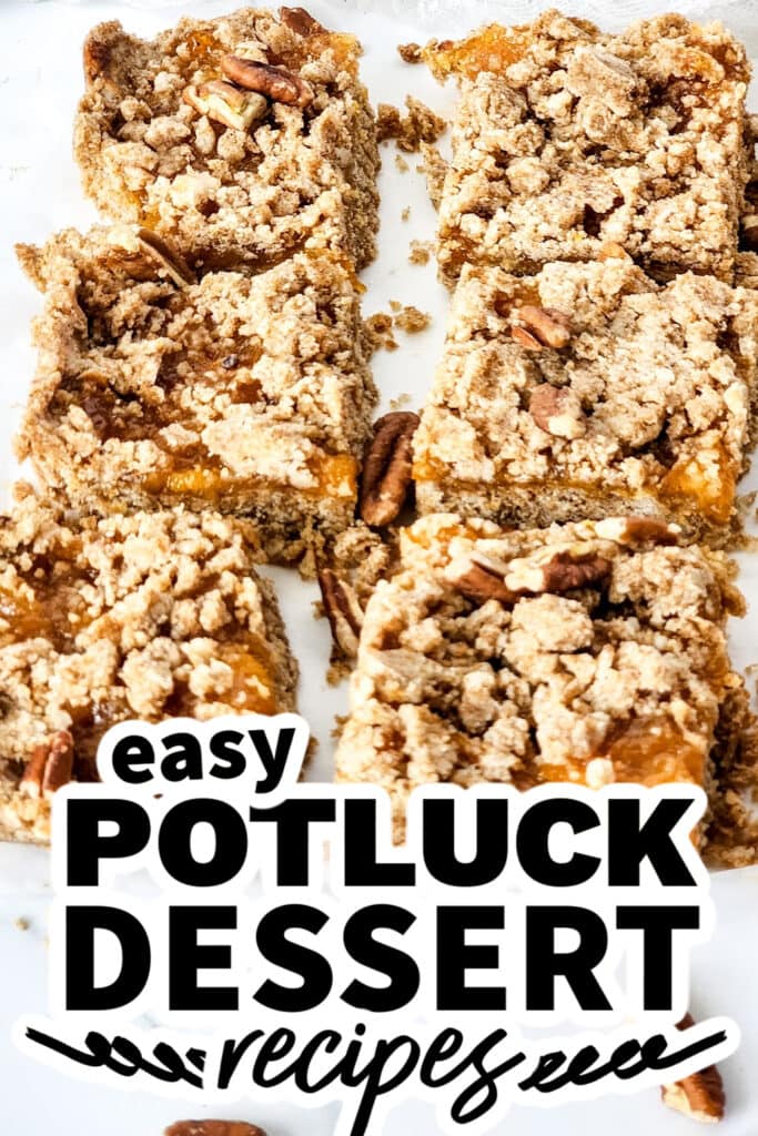potluck dessert recipes - Brown Butter Peach Bars