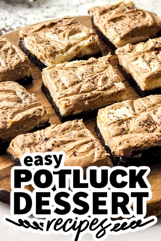 potluck dessert recipes - Espresso Swirl Bars