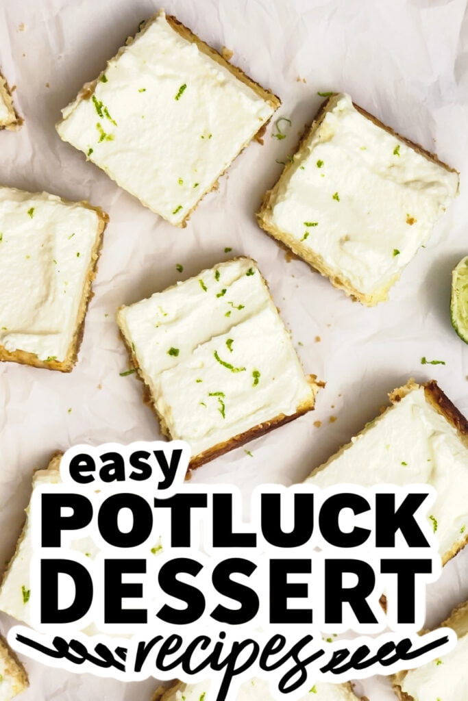 potluck dessert recipes - Key Lime Cheesecake Pie Bars