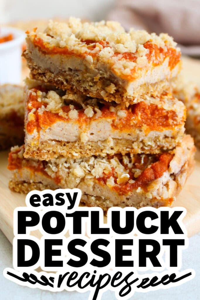 potluck dessert recipes - Pumpkin Cream Cheese Bars