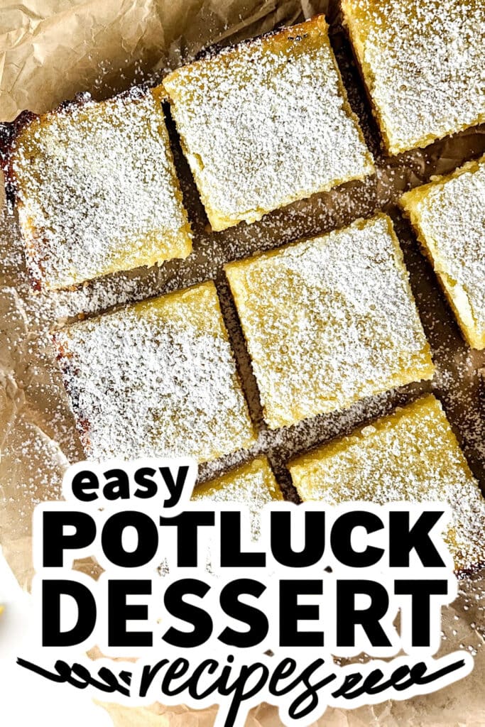 potluck dessert recipes - Simple Lemon Bars
