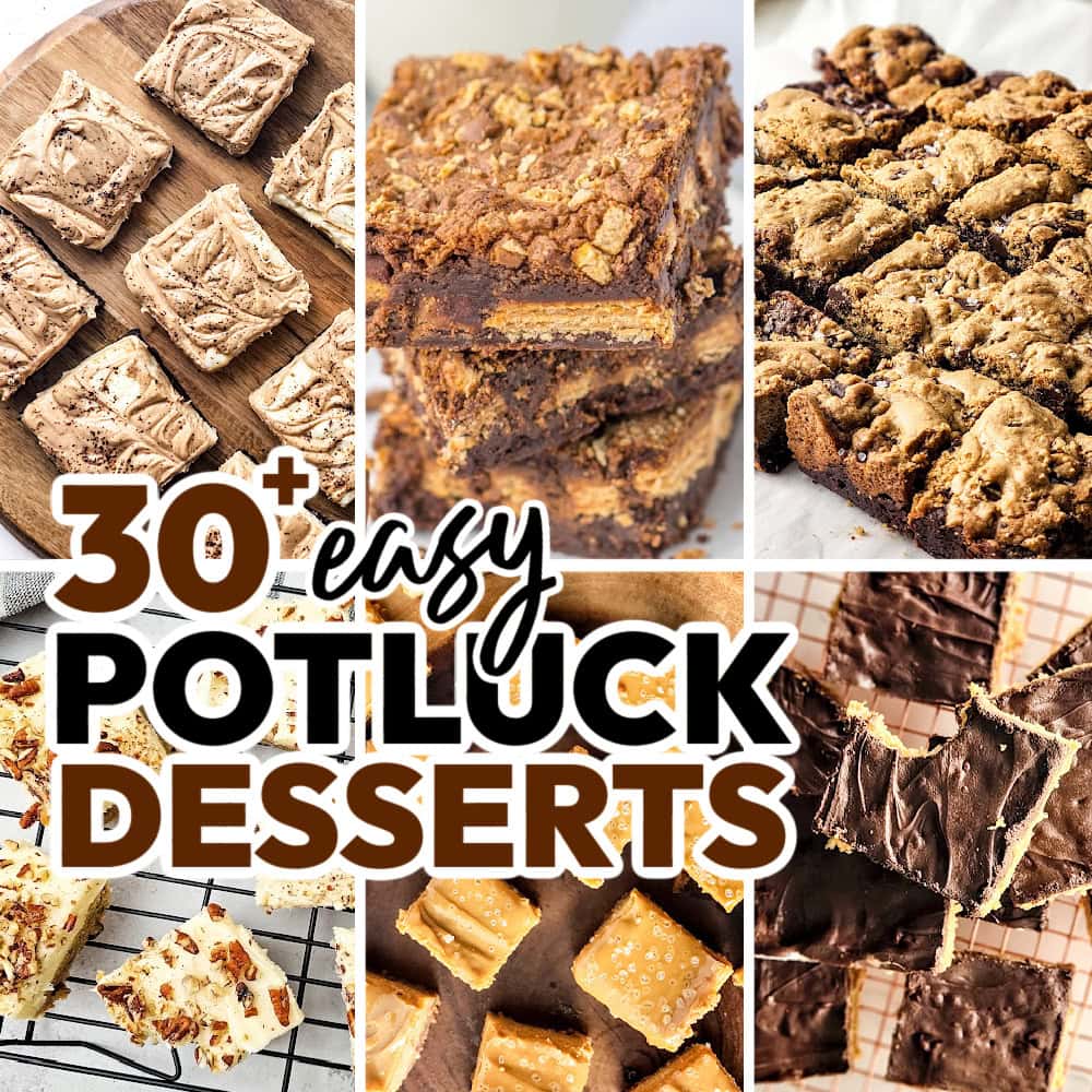potluck dessert recipes featured image