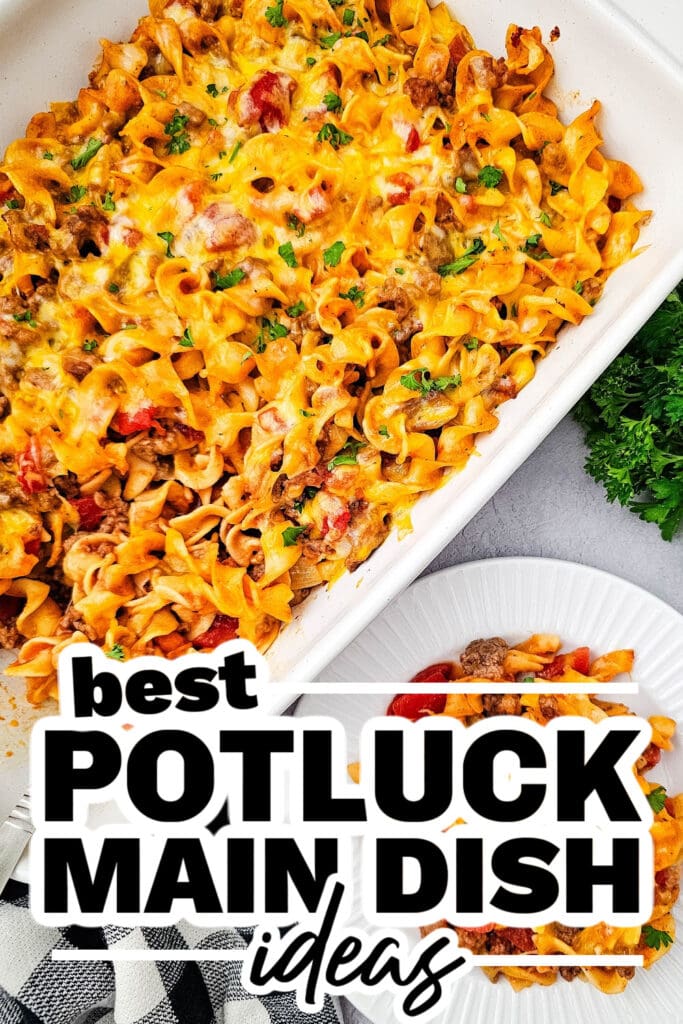 potluck main dish ideas - Beef Noodle Casserole