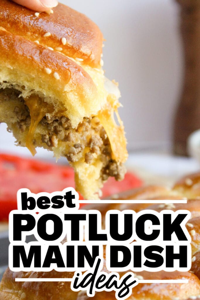 potluck main dish ideas - Cheeseburger Sliders