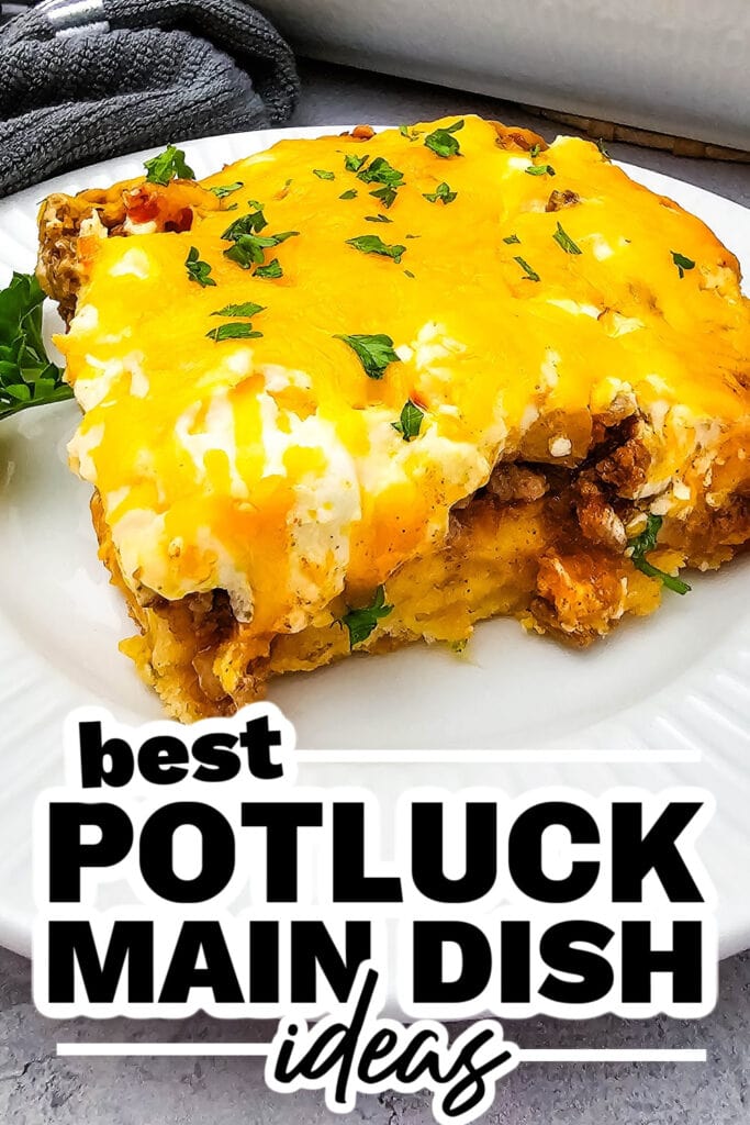 potluck main dish ideas - Cheesy Tex-Mex John Wayne Casserole
