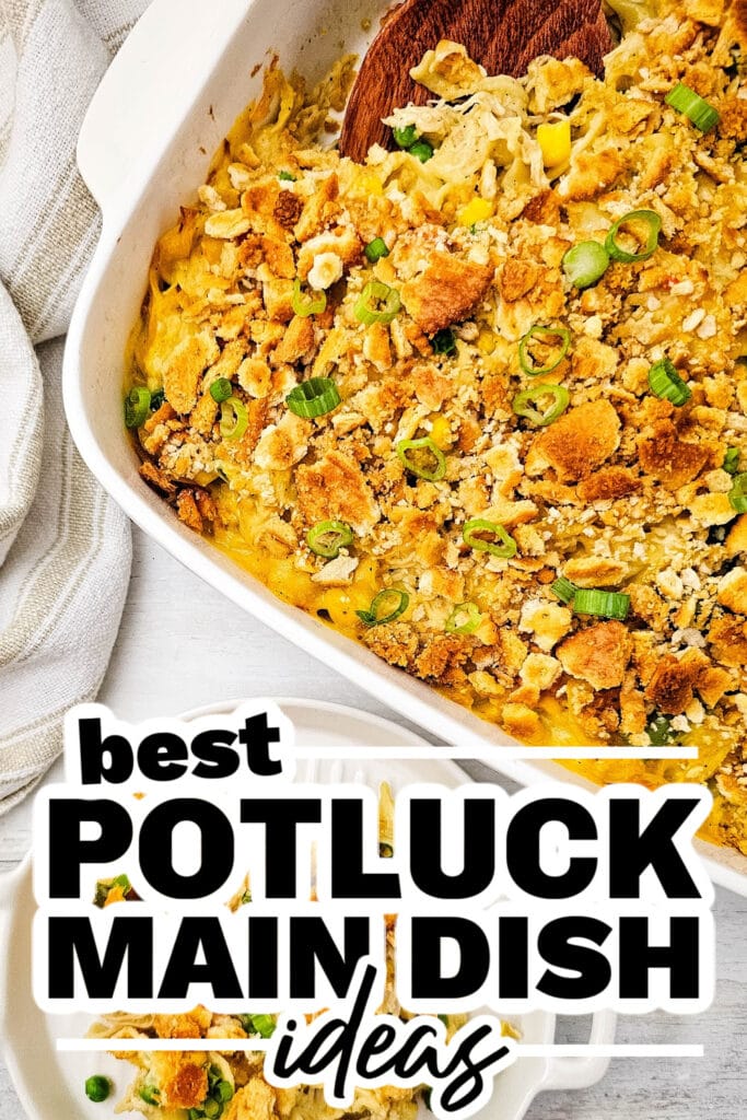 potluck main dish ideas - Chicken Noodle Casserole