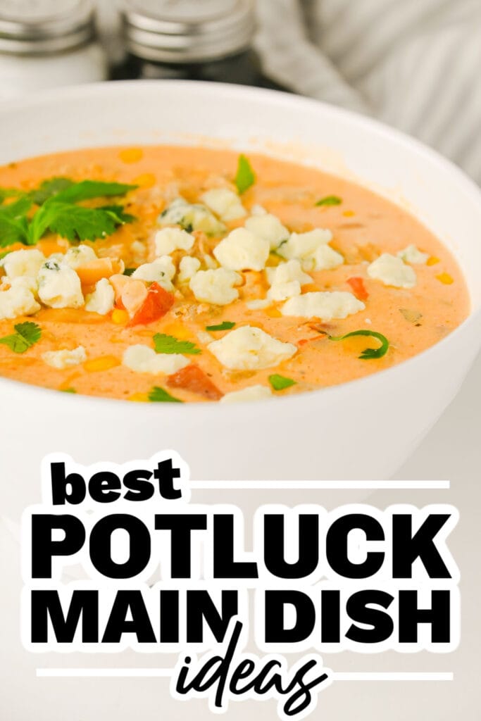 potluck main dish ideas - Crockpot Buffalo Chicken Chili