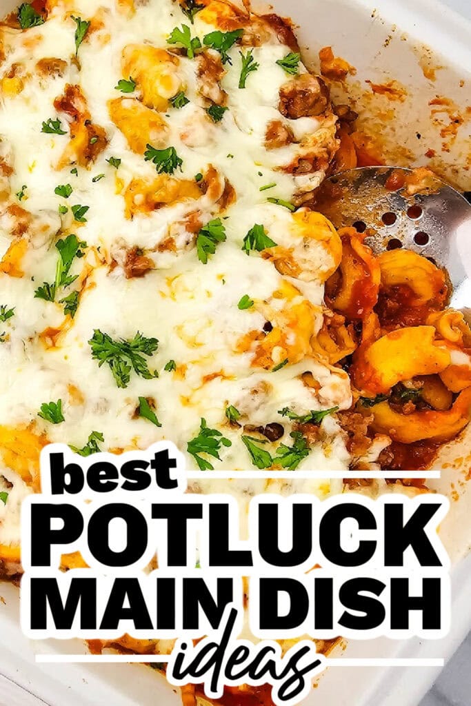 potluck main dish ideas - Italian Sausage Tortellini Casserole