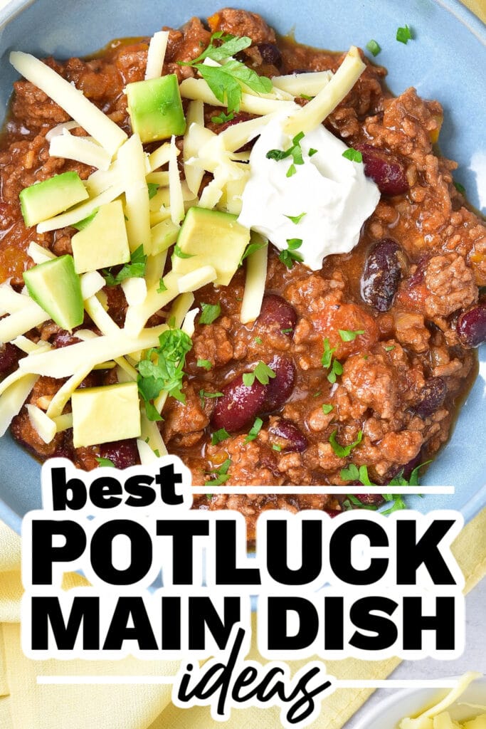 potluck main dish ideas - One Pot Chili Con Carne