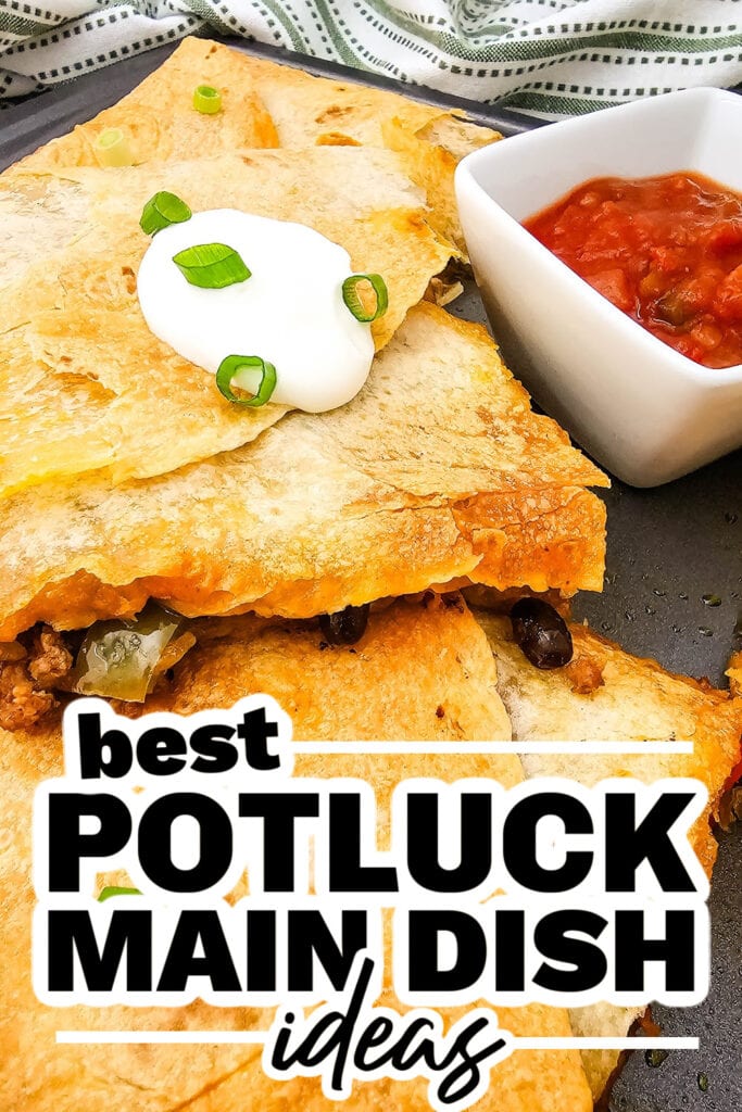 potluck main dish ideas - Sheet Pan Tex Mex Quesadillas