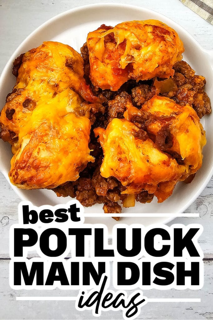 potluck main dish ideas - Sloppy Joe Biscuit Casserole