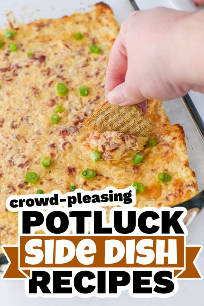 potluck side dish - Baked Cheesy Reuben Dip