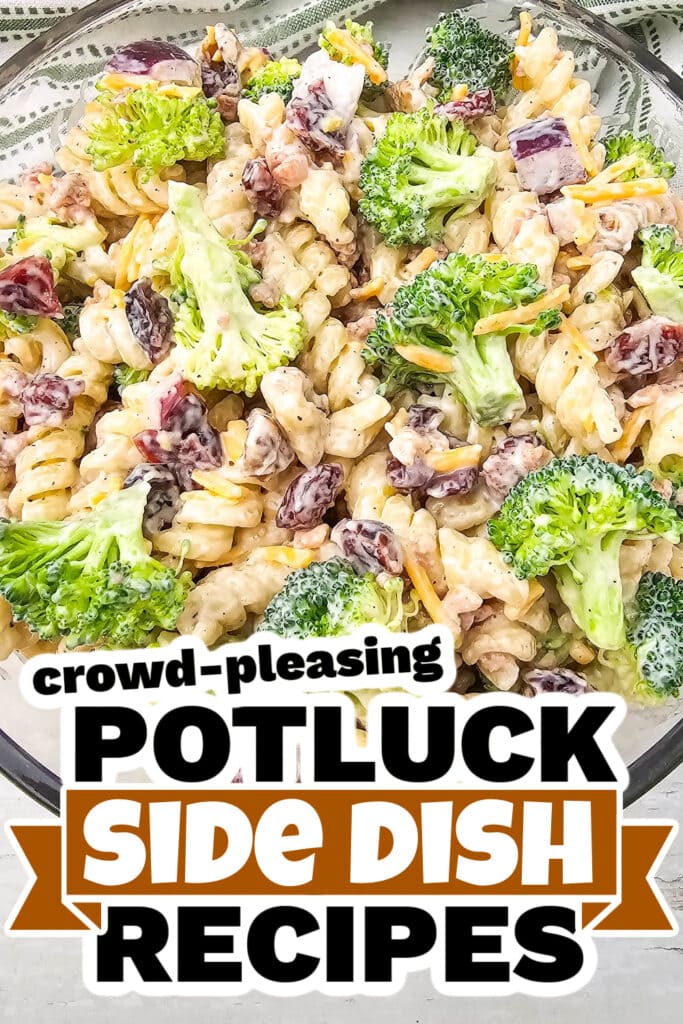 potluck side dish - Broccoli Pasta Salad