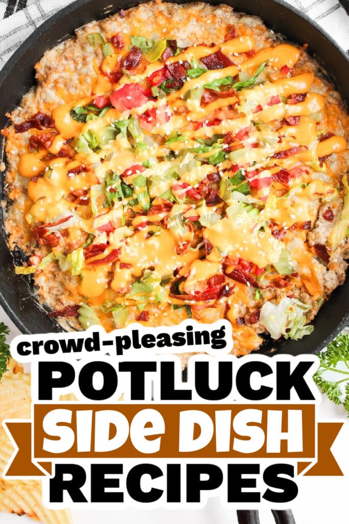 potluck side dish - Cheeseburger Dip
