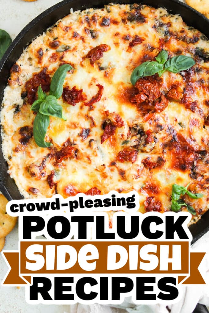 potluck side dish - Creamy Baked Marry Me Chicken Dip