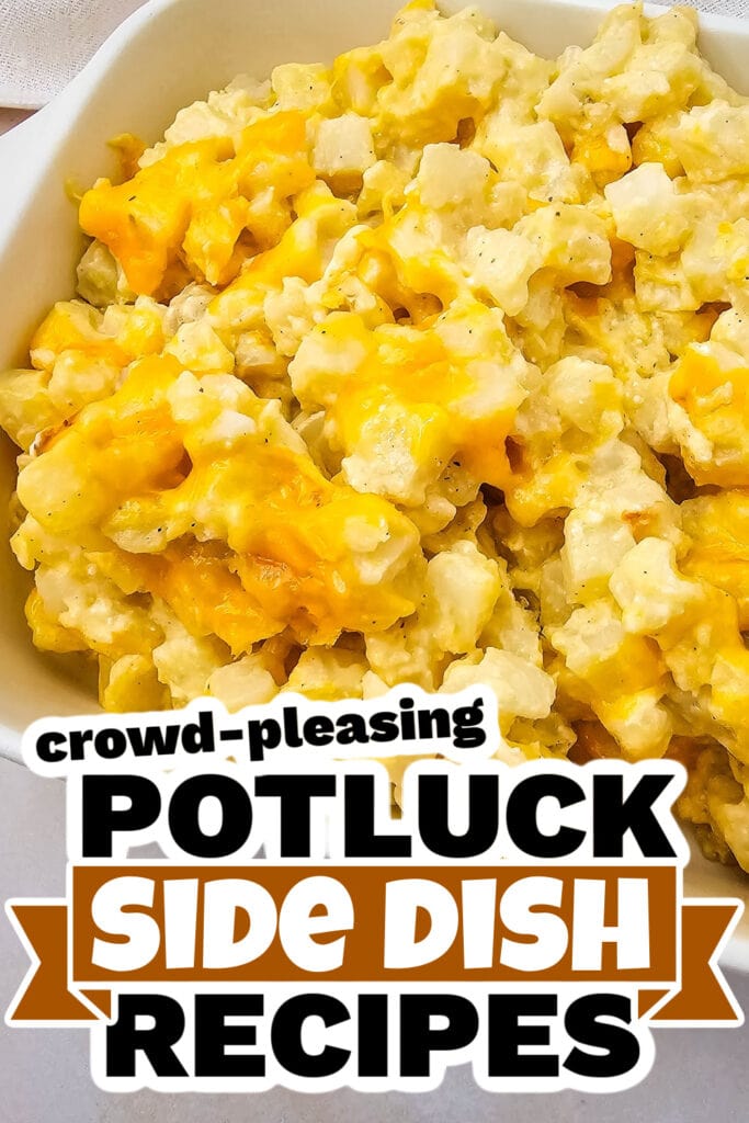 potluck side dish - Crockpot Creamy and Cheesy Potatoes