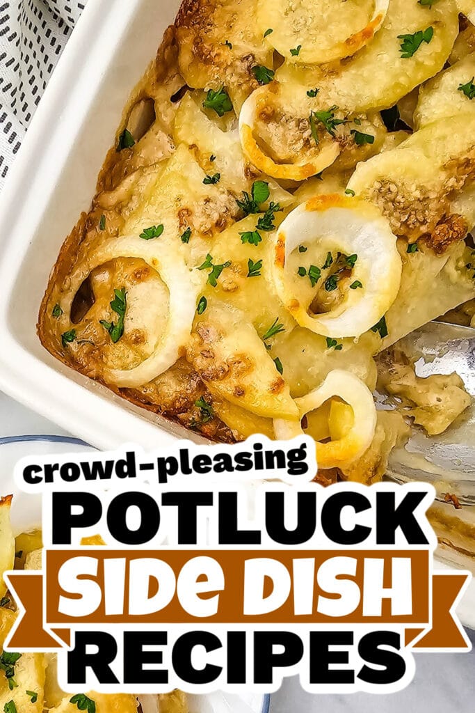 potluck side dish - French Onion Potato Bake