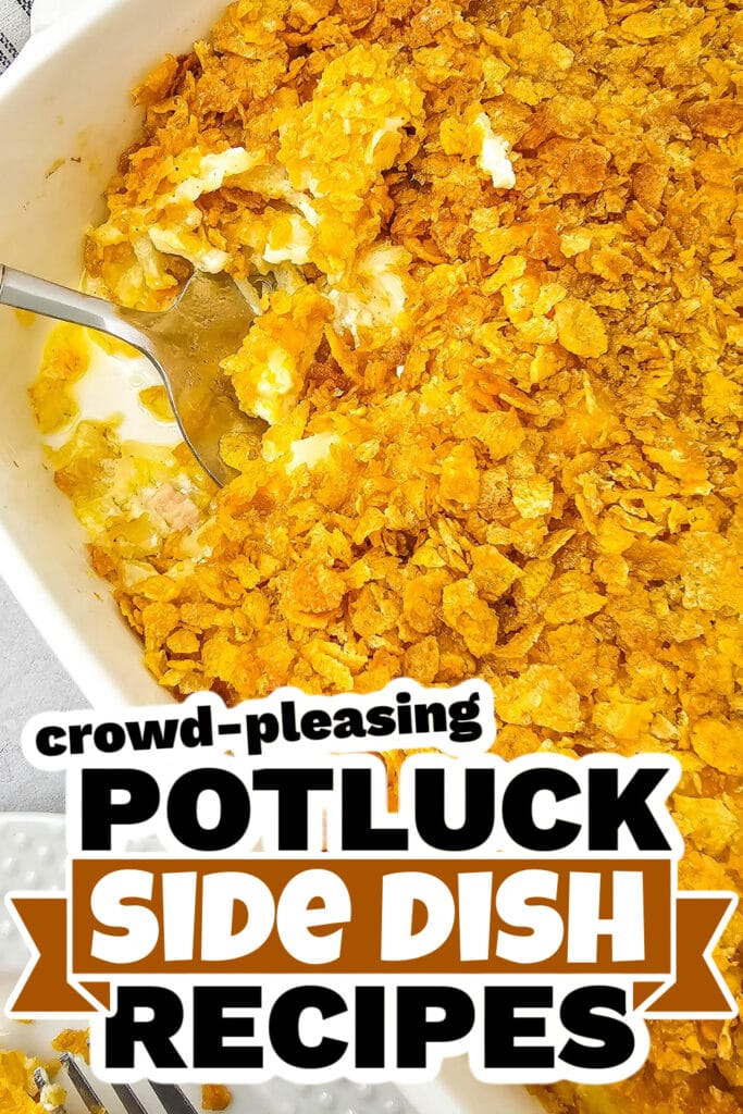 potluck side dish - Golden and Cheesy Party Potatoes