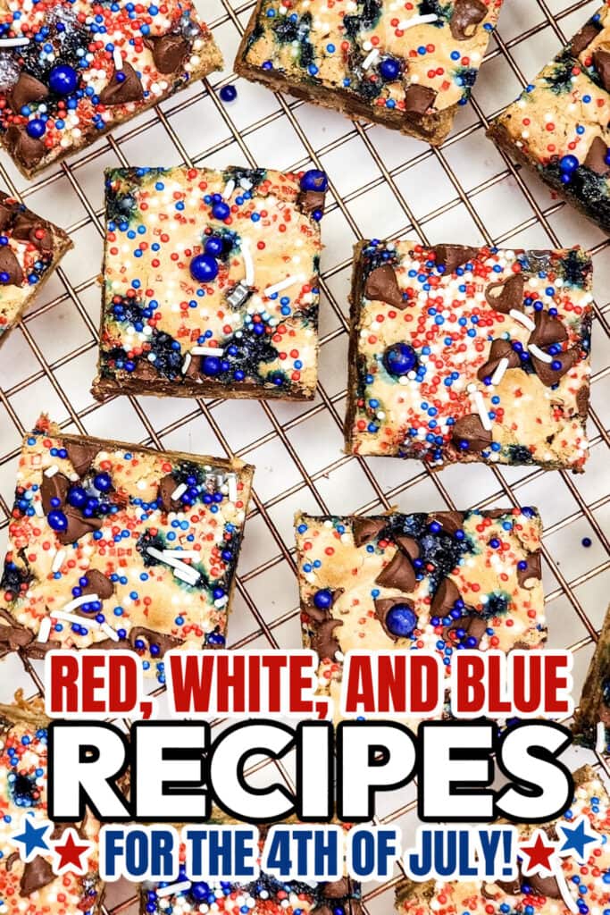 red, white, and blue recipes for Red, - 4th of July Cookie Bars