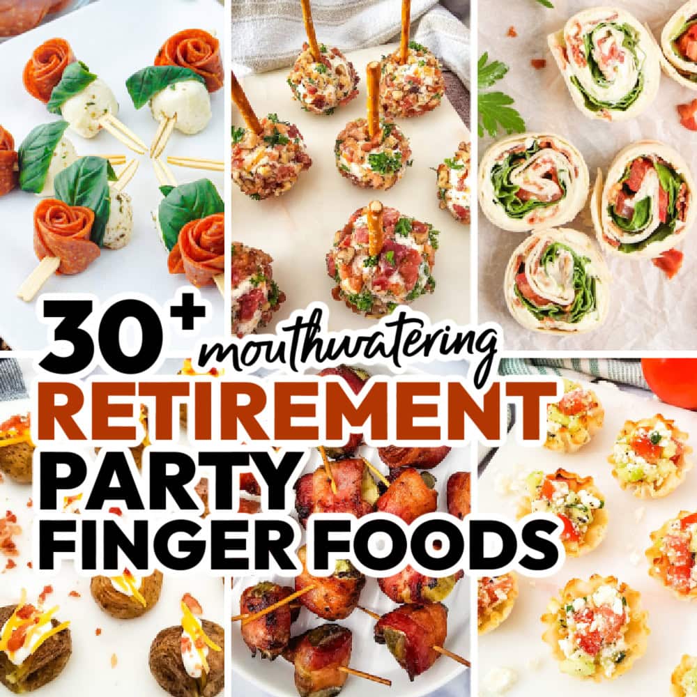 retirement party finger foods featured image