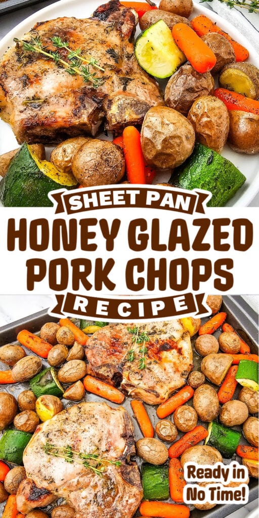 sheet pan honey glazed pork chops - sheet pan meals