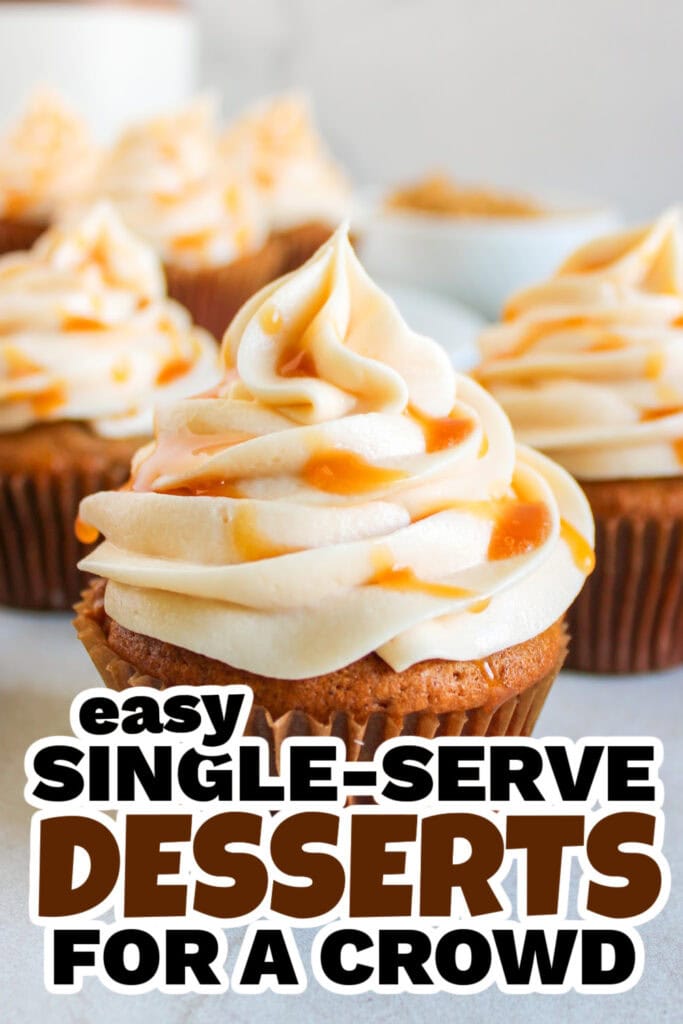 single serve dessert -Apple Spice Cupcakes
