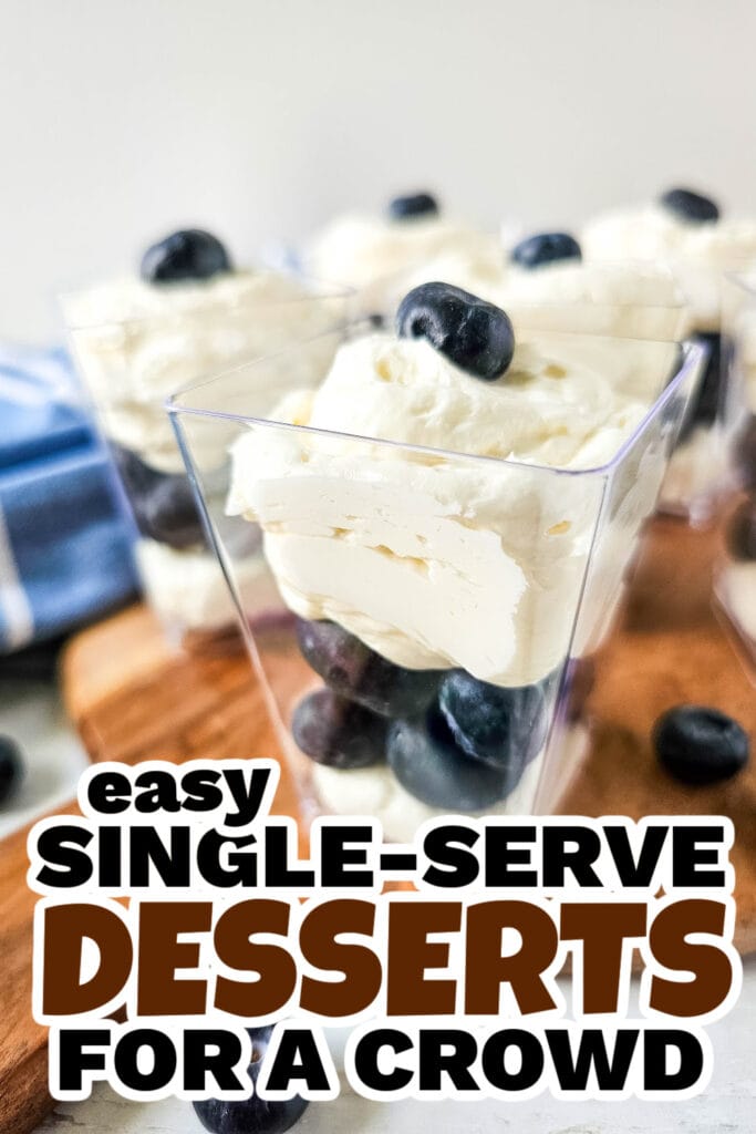 single serve dessert - Blueberry Cheesecake Parfaits