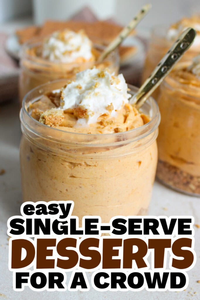 single serve dessert -Pumpkin Cheesecake Cups