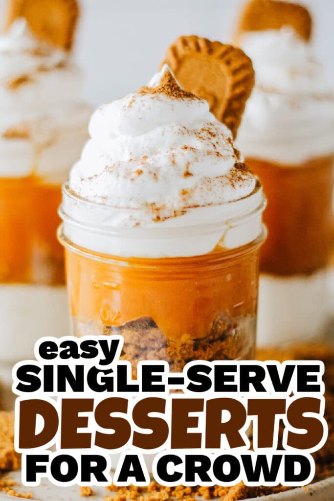 single serve dessert -Pumpkin Pie Cheesecake Trifle