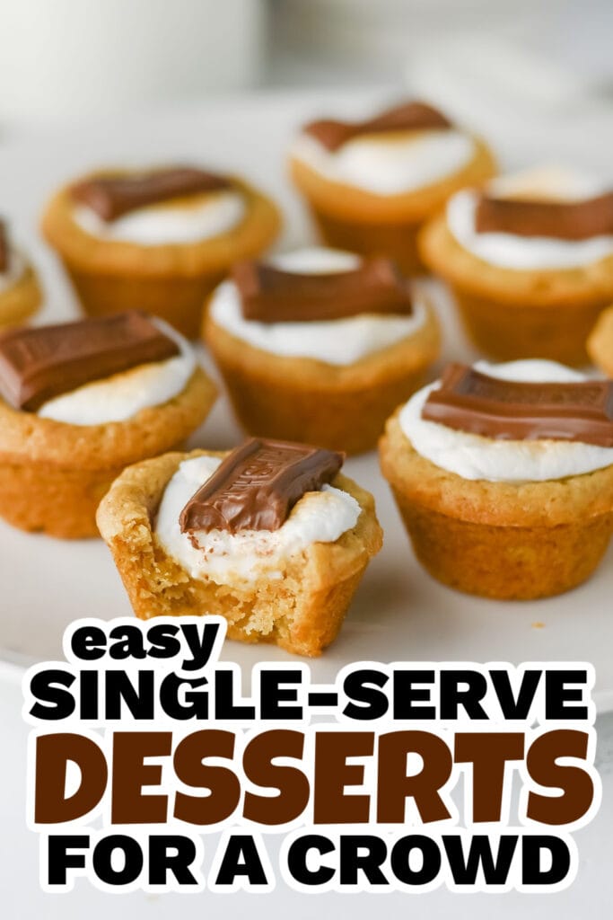 single serve dessert - S'mores Cookie Cups