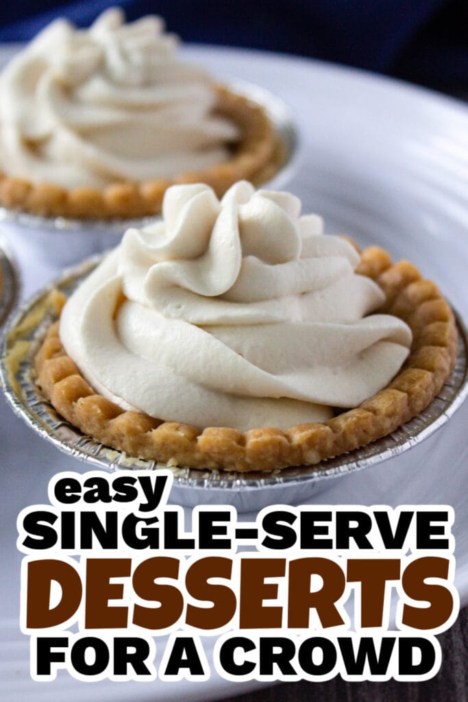 single serve dessert - White Chocolate Salted Caramel Tarts