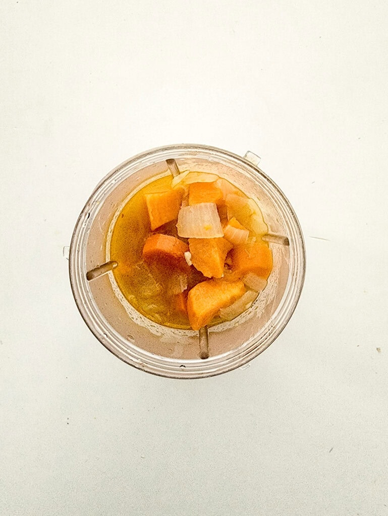 Sweet Potato Soup Process  Photo