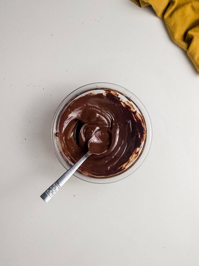 Chocolate Mousse Process Photo