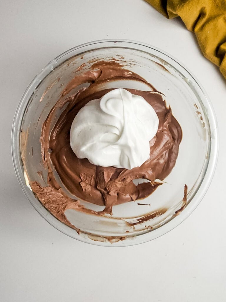 Chocolate Mousse Process Photo