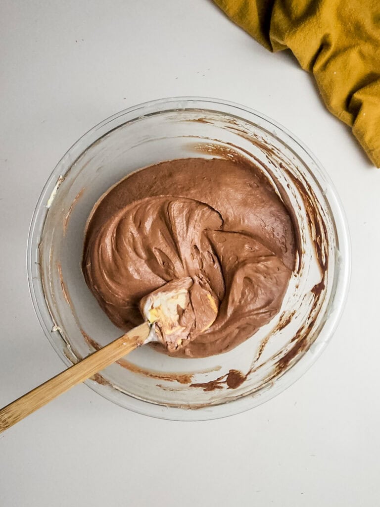 Chocolate Mousse Process Photo