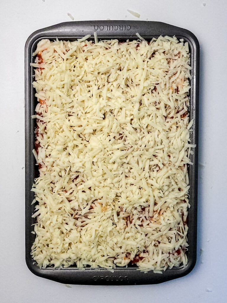 Sheet Pan Pizza Process Photo