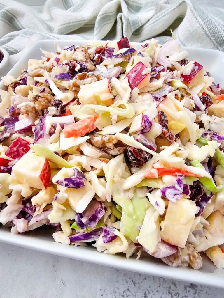 Apple Cranberry Coleslaw Process Photo