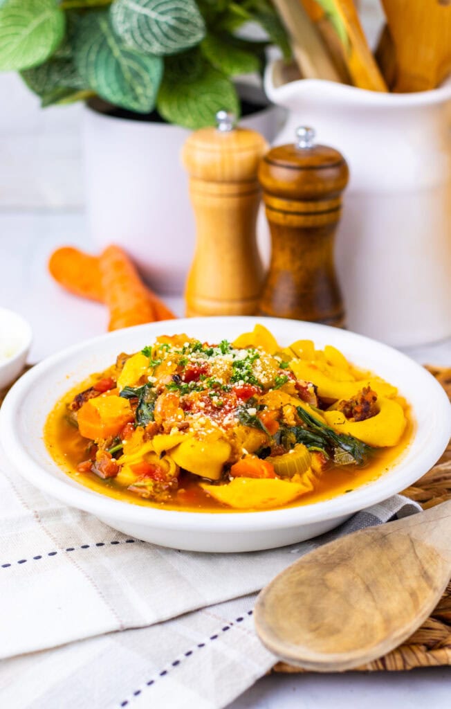 Autumn Tortellini Soup Process Photo