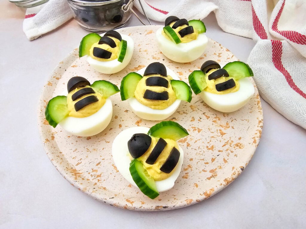Bee Deviled Eggs